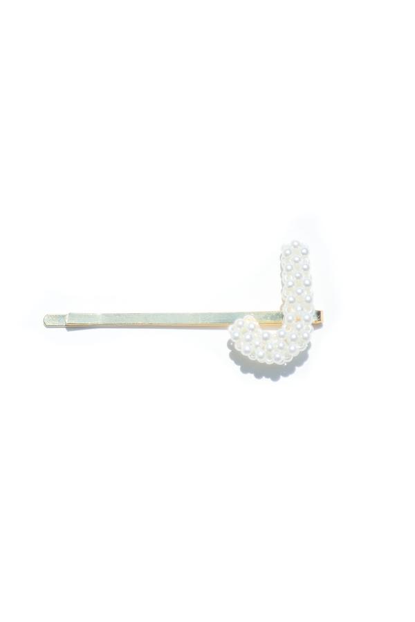 Pearl Initial Bobby Pin