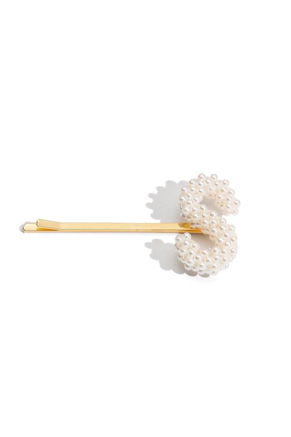 Pearl Initial Bobby Pin