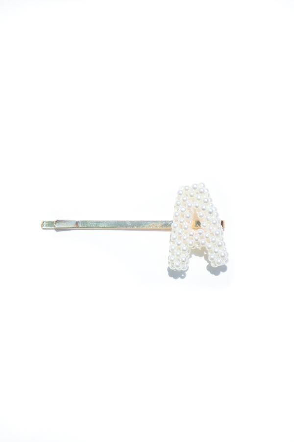 Pearl Initial Bobby Pin