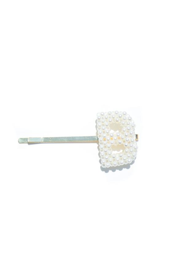 Pearl Initial Bobby Pin