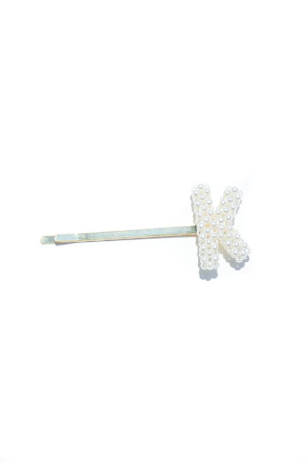 Pearl Initial Bobby Pin