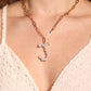 Pearl Initial Necklace Necklace Mulberry & Grand J 