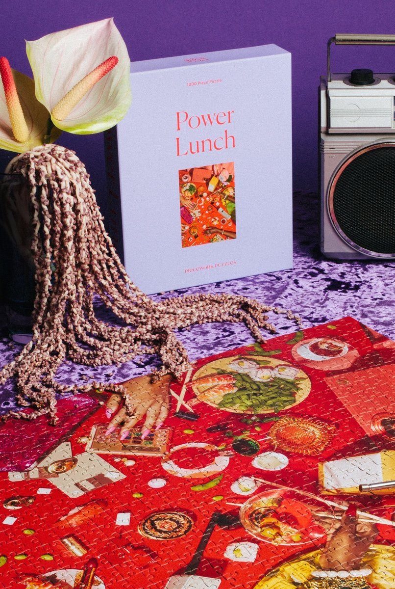Piecework Power Lunch 1000 Piece Puzzle Jigsaw Puzzles Piecework 