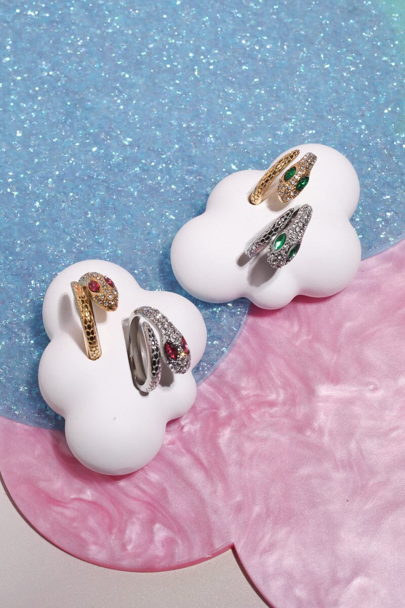 Pink Snake Stacking Ring Rings Mure + Grand 