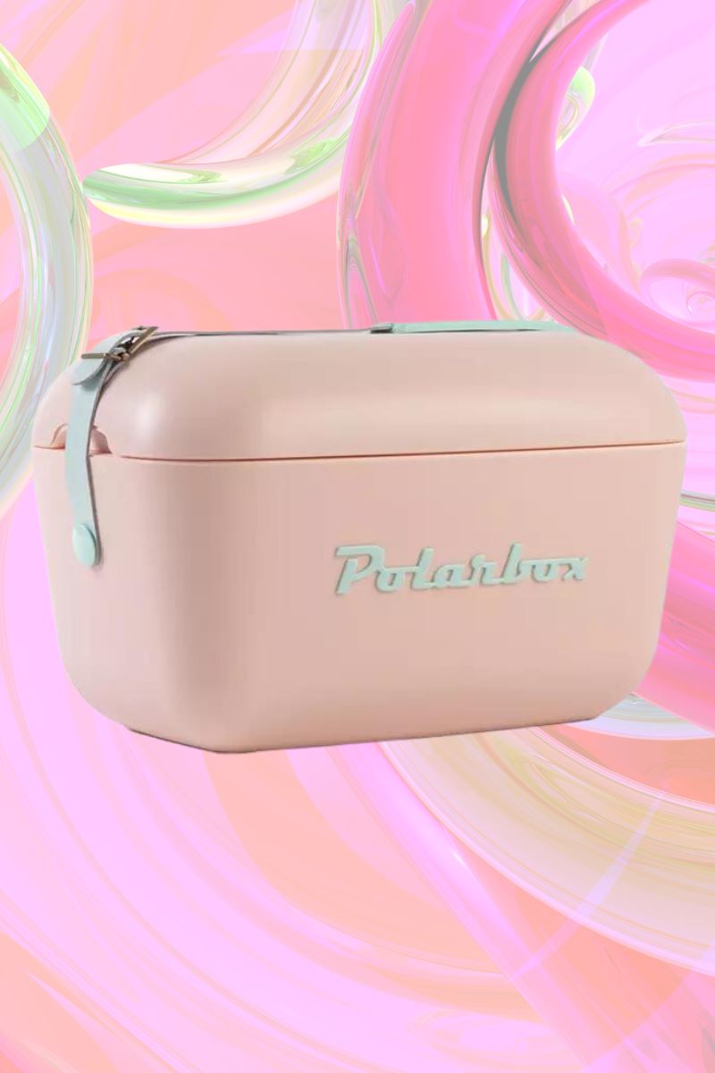 Polarbox Portable Cooler Bags mure + grand Nude Cyan Pop 
