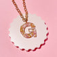 Pressed Flower Initial Necklace Necklace Mure + Grand G 