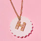 Pressed Flower Initial Necklace Necklace Mure + Grand H 