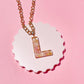Pressed Flower Initial Necklace Necklace Mure + Grand L 