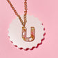 Pressed Flower Initial Necklace Necklace Mure + Grand U 