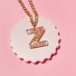 Pressed Flower Initial Necklace Necklace Mure + Grand Z 