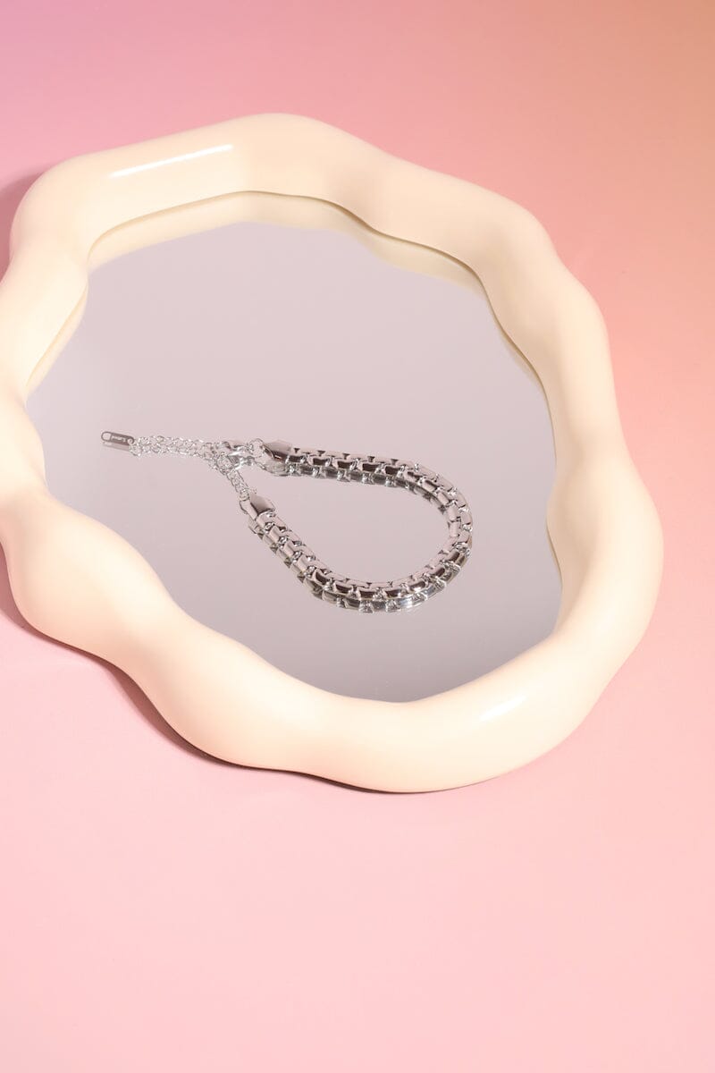 Python Chain Link Bracelet Bracelet Mure + Grand Silver 