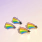 Rainbow Shooting Star Enamel Charm Stud Earrings Earrings Mure + Grand 