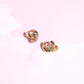 Rainbow Wheel Charm Dangle Earrings Earrings mure + grand 