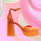 Rosa Ankle Strap Platform Heel Shoes Circus by Sam Eldman 