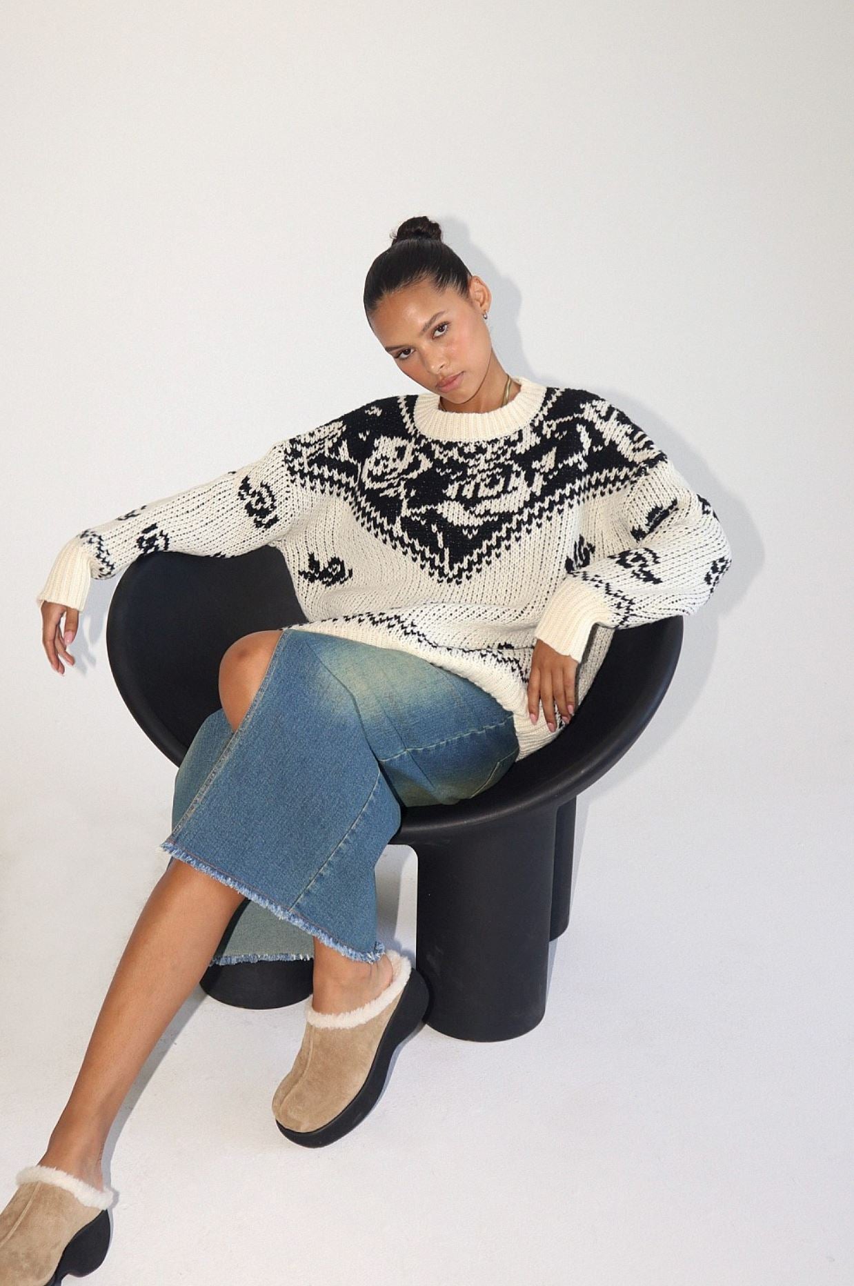 Roses Vintage Knit Sweater Clothing Bailey Rose 