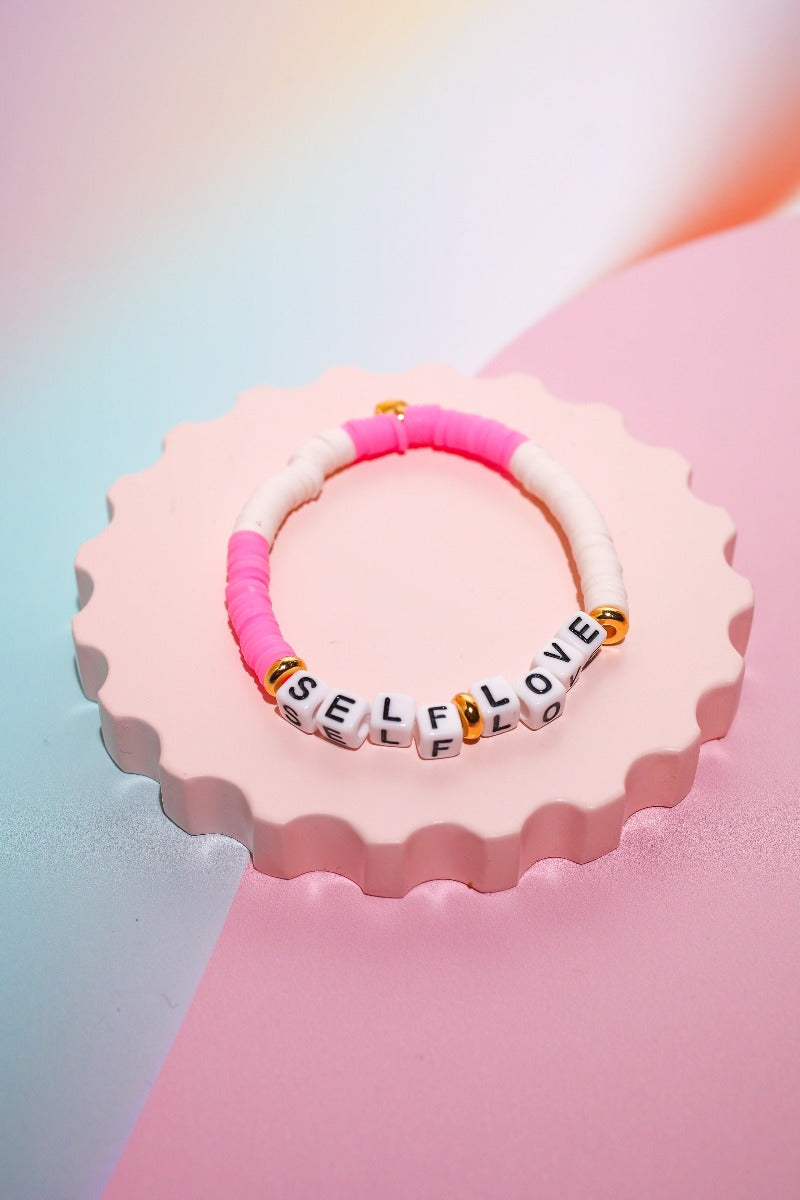 Self Love Inspirational Beaded BraceletMure + Grand