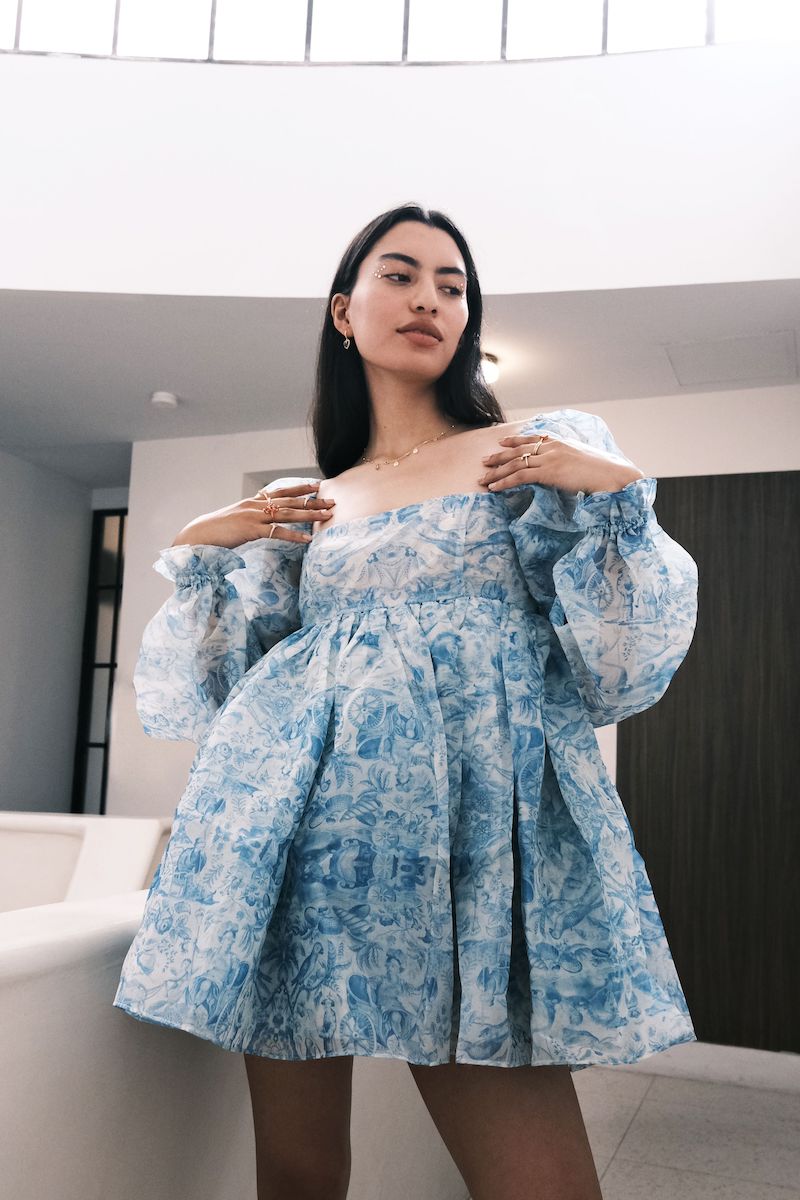 Selkie The Puff Dress in Porcelain Clothing Selkie 