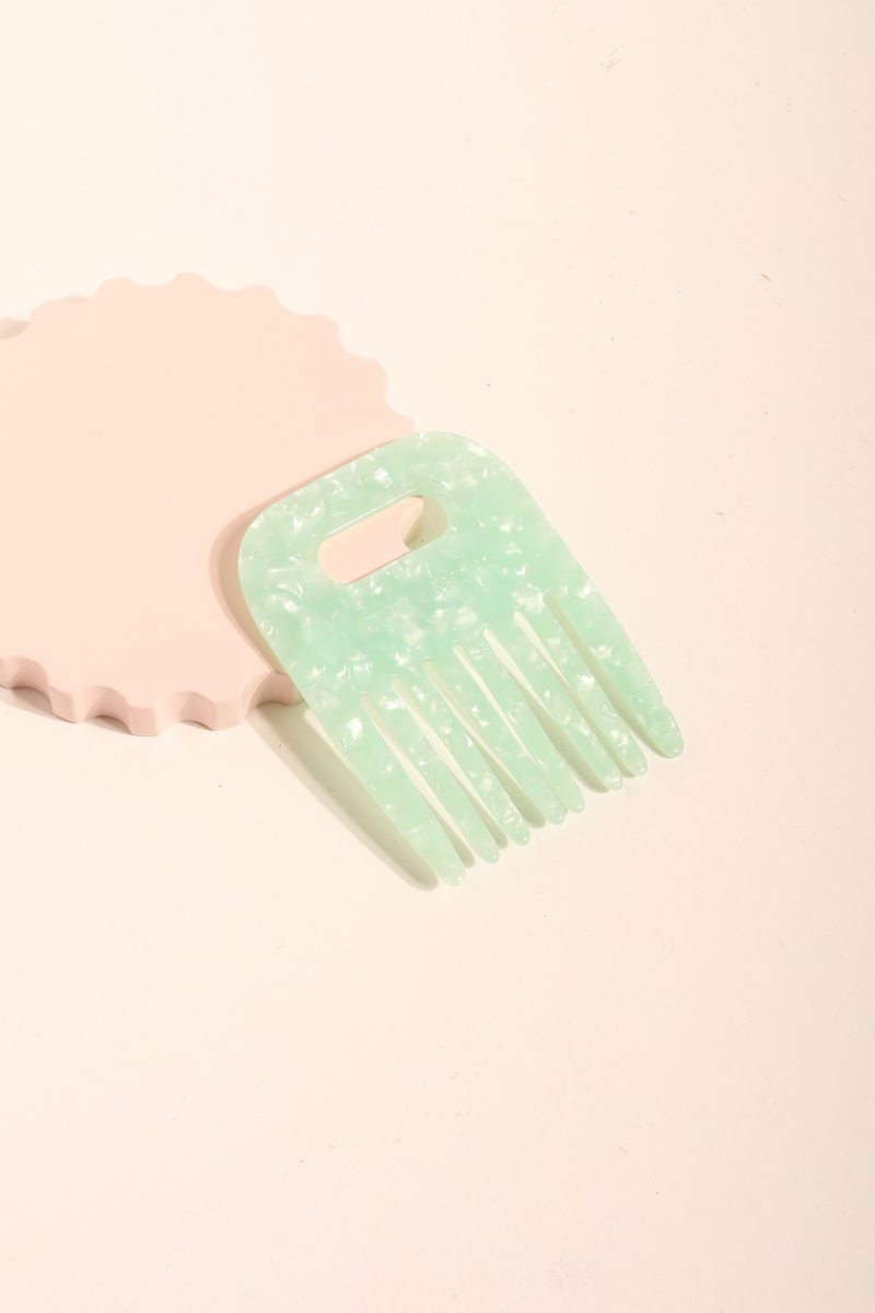 Small Hair Comb Hair Accessory Mulberry & Grand Mint 