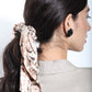 Snake Print Scarf Scrunchie Hair Accessory Mulberry & Grand 