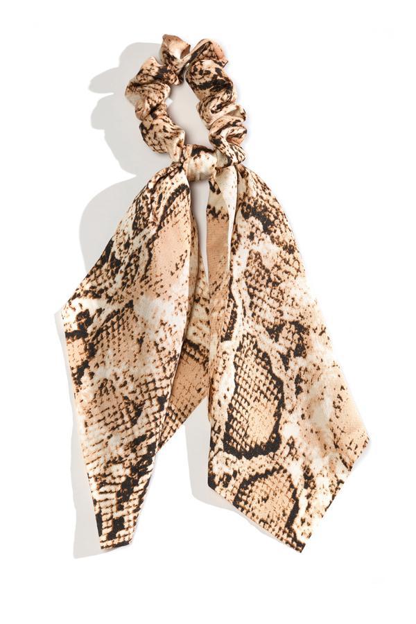 Snake Print Scarf Scrunchie