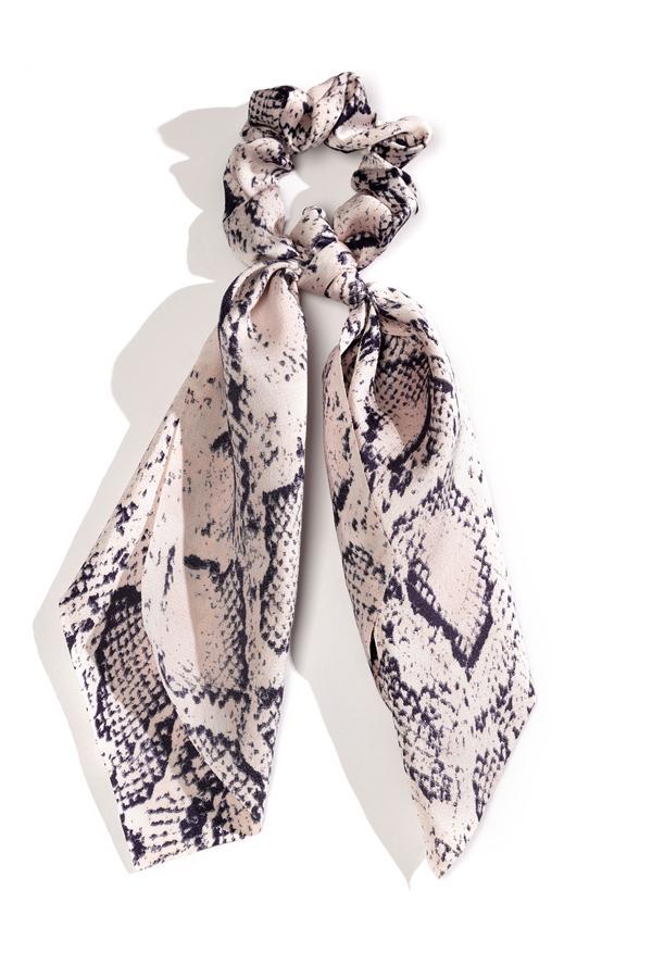 Snake Print Scarf Scrunchie