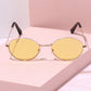 Sol Oval Metal Frame Sunglasses Sunglasses Mure + Grand Gold/Yellow 