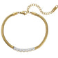 Sparkle Snake Chain Bracelet in Gold Bracelet Mure + Grand Clear 