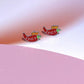 Spicy Enamel Charm Stud Earrings Earrings Mure + Grand 