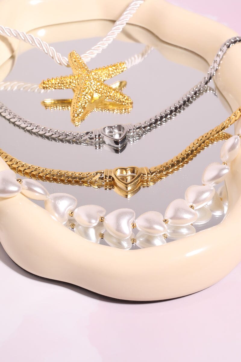 Starfish Statement Necklace Necklaces mure + grand 