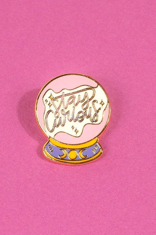 Stay Curious Enamel Pin Enamel Pin Patches & Pins 