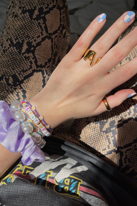 Stay Weird Colorful Inspirational Beaded Bracelet Bracelet Mulberry & Grand 