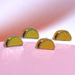 Taco Enamel Charm Stud Earrings Earrings Mure + Grand 