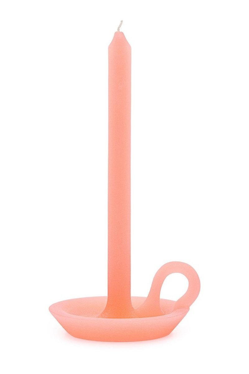 Tallow Candlestick Candle Candles Ontwerp Duo Apricot Pink 