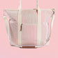 The Cooler Tote Bag in Pink Stripe Bags Business & Pleasure Co. 