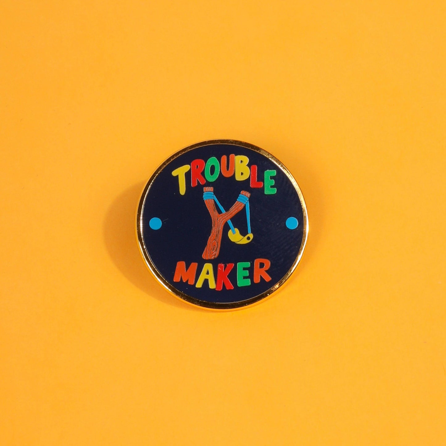 Troublemaker Enamel Pin Enamel Pin Patches & Pins 