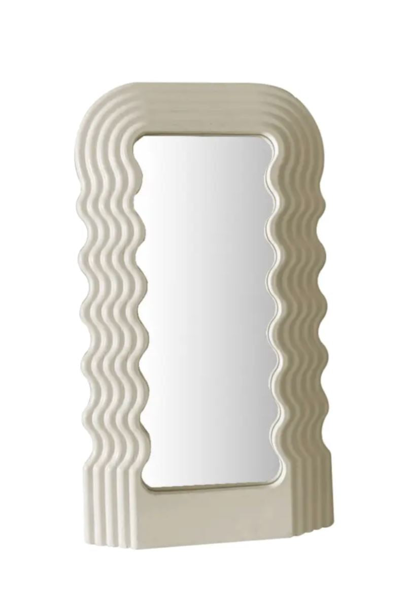 Wavy Ceramic Mirror Home Decor Filtrum Home 