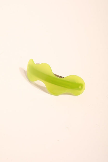 Wavy Hair Clip Hair Accessory Mulberry & Grand Lime 