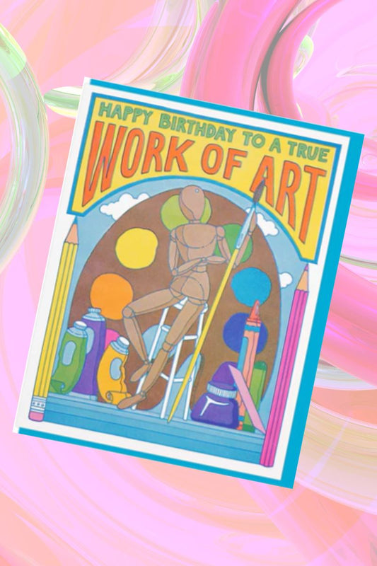 Work of Art Greeting Card Greeting & Note Cards Lucky Horse Press 