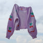 You're the Cherry on Top Puff Cardigan Sweater mure + grand 
